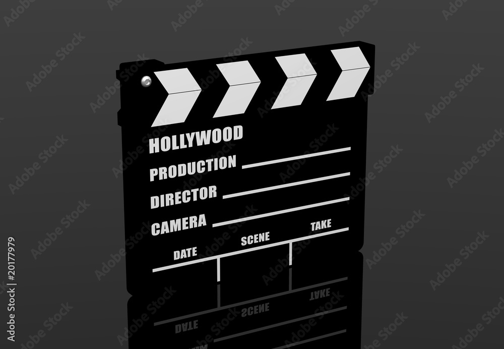 Obraz premium Filmklappe Closed - 3D Render