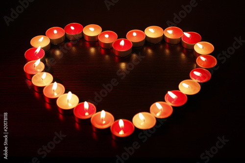 a heart of candles_4 photo