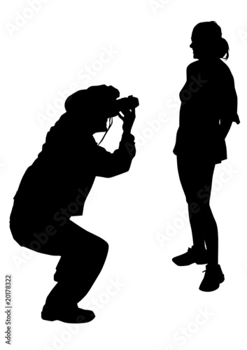 Photographer and girl