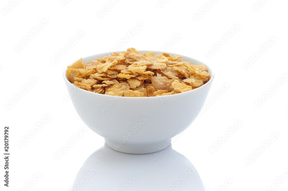 ciotola con cornflakes ciotola con cornflakes