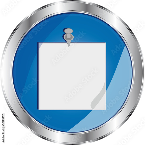 pulsante post it blu