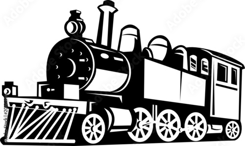 Steam train locomotive
