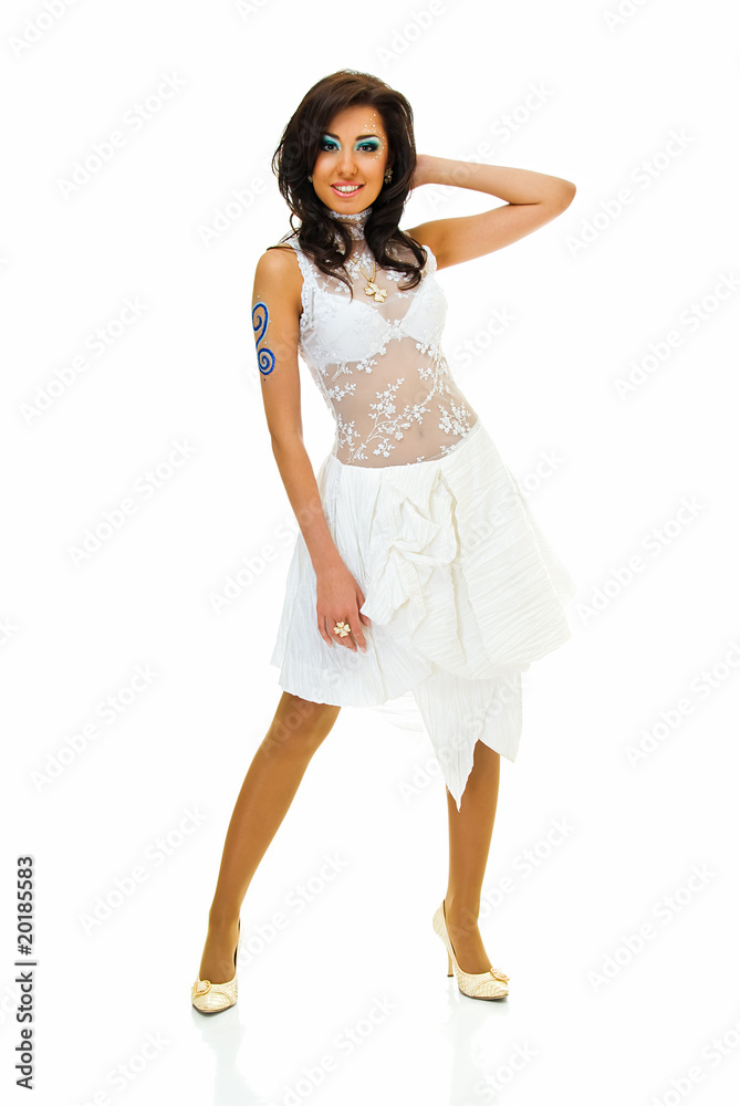 Naklejka premium fashionable girl