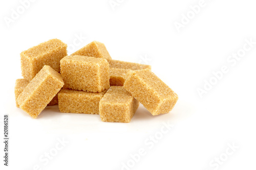 Fotografia morceaux de sucre roux