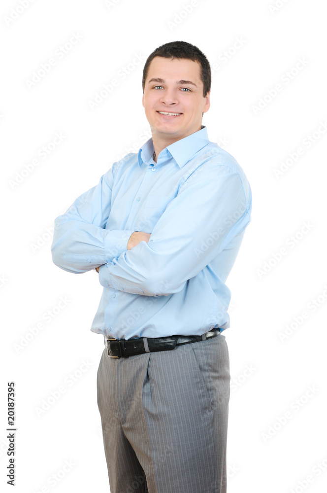 Portrait of a businessman isolated on white background Portrait of a businessman isolated on white background