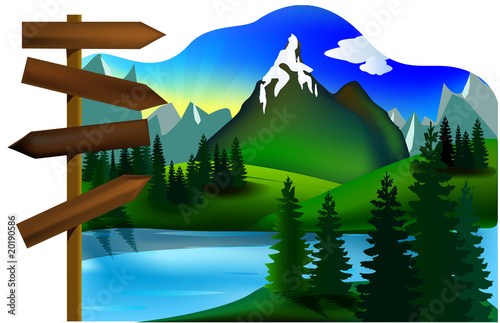 chemin de montagne