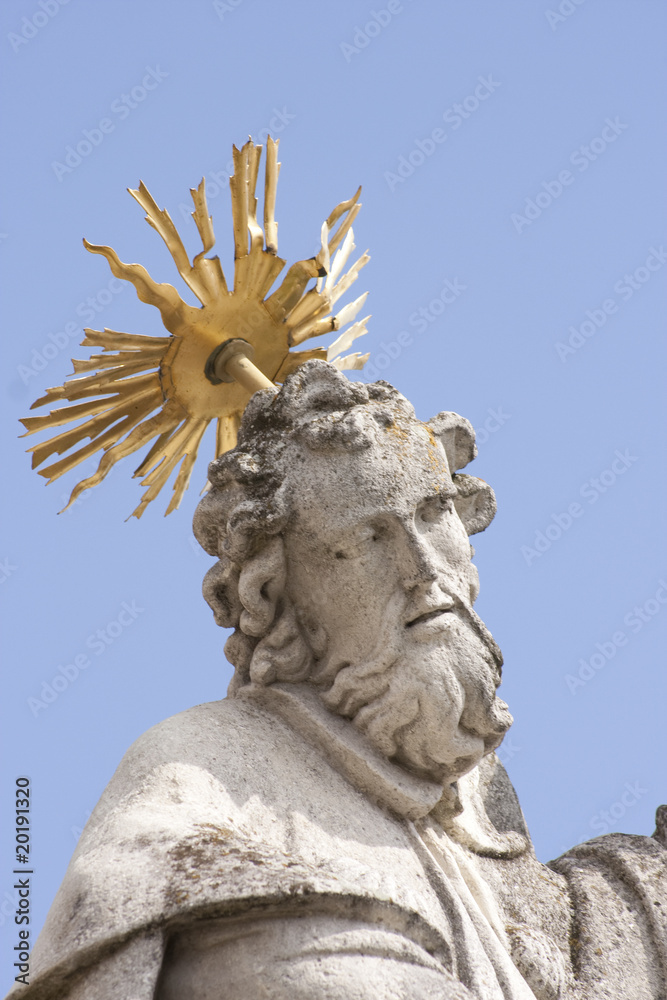 Obraz premium Historische Brunnenfigur - Telc - CZ