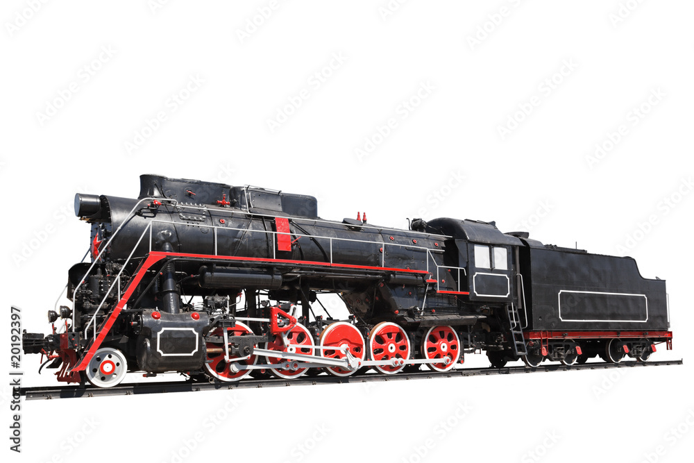 Steam locomotive isolated Steam locomotive isolated
