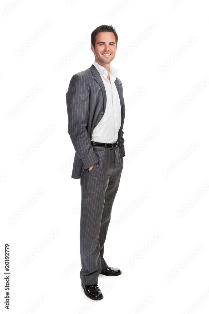 confident business man isolated over white background confident business man isolated over white background