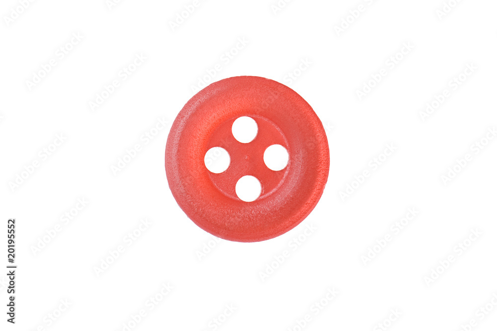 Red sewing button macro Red sewing button macro