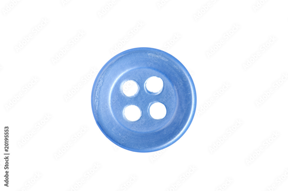 Blue sewing button Blue sewing button