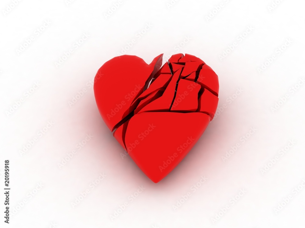 Coeur Brise Stock Photo Adobe Stock