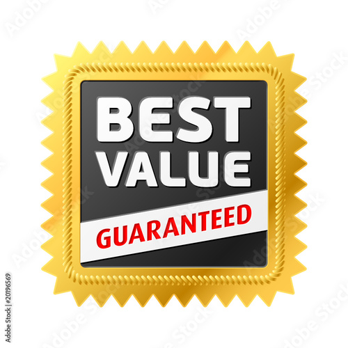 Best Value label. Vector.