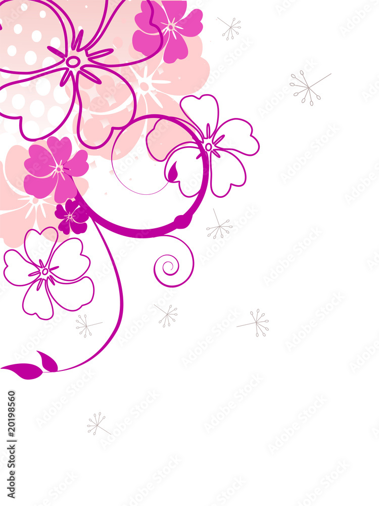 Fototapeta premium Floraler Hintergrund