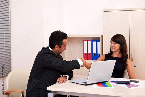 business team handshake