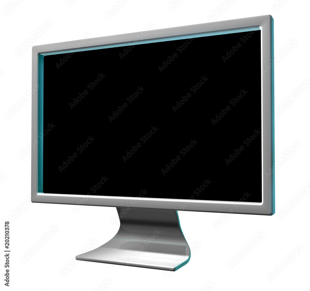 LCD computer monitor screen (clipping path included) LCD computer monitor screen (clipping path included)