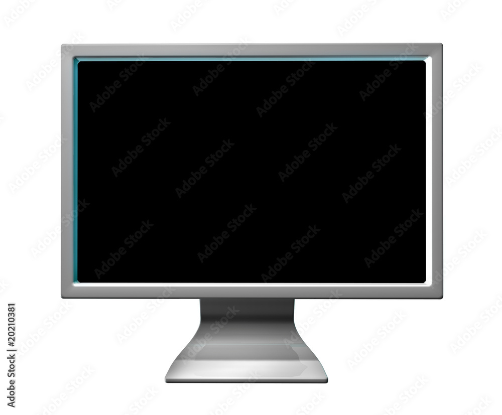 LCD computer monitor screen (clipping path included) LCD computer monitor screen (clipping path included)
