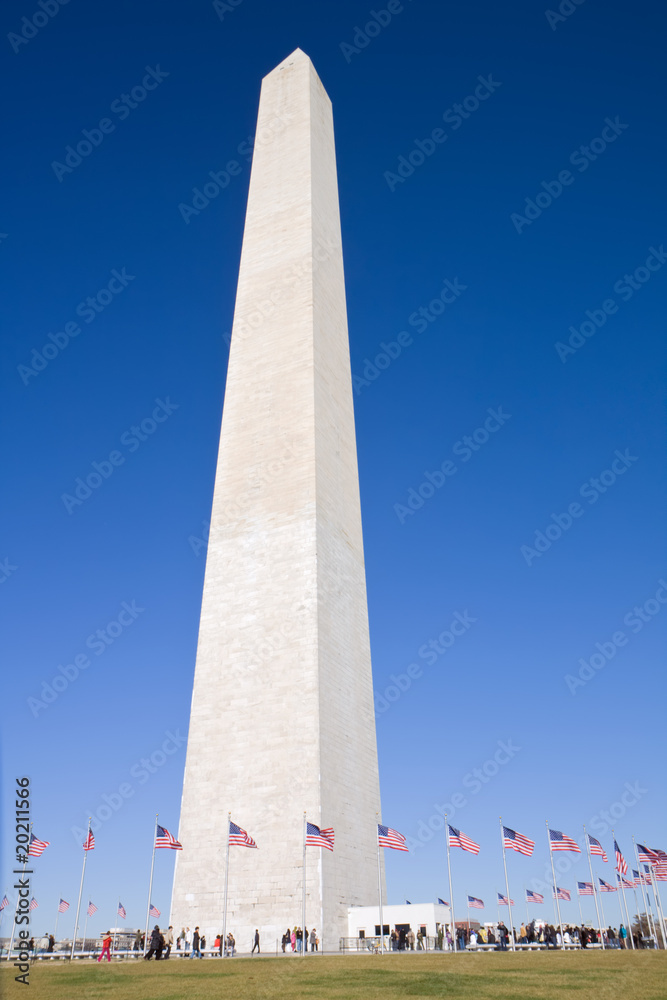 Full view of the Washington Monument vertical