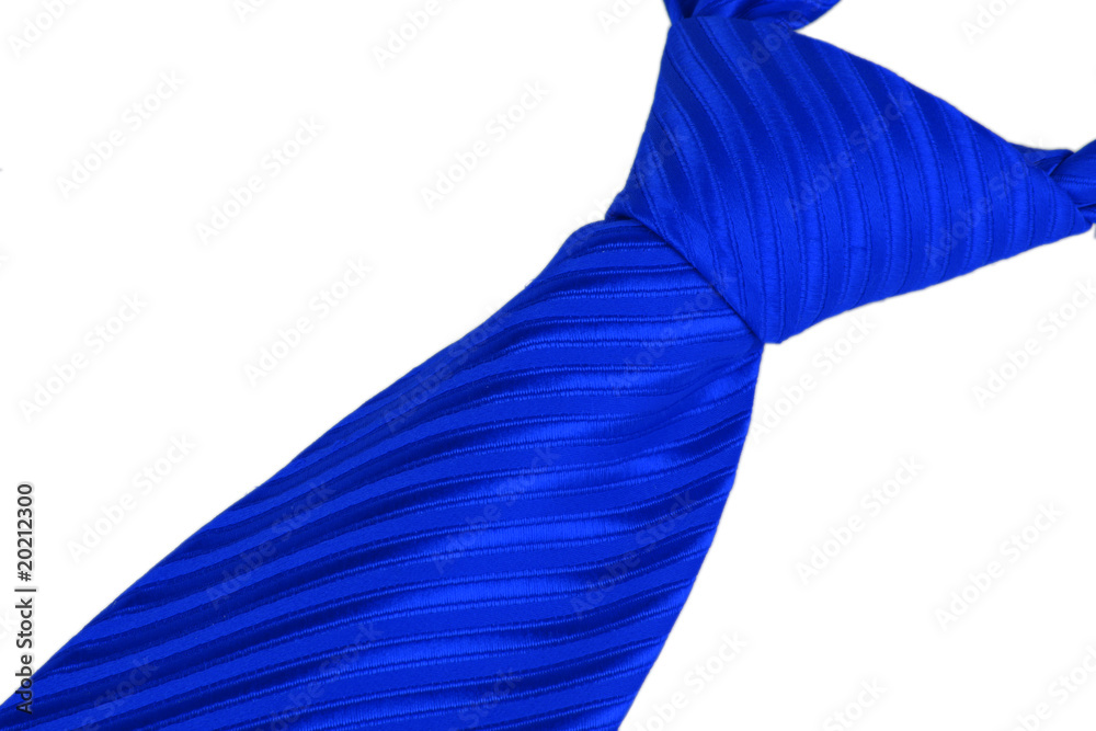 Closeup of an elegant blue tie Closeup of an elegant blue tie