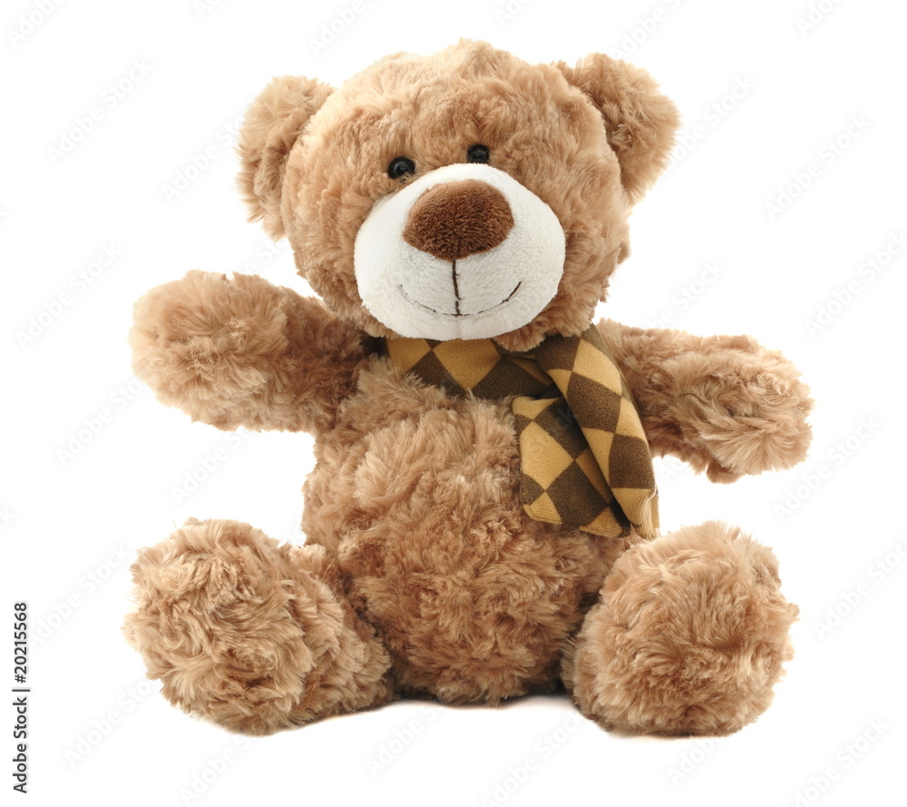 Classic teddy-bear isolated on white background Classic teddy-bear isolated on white background