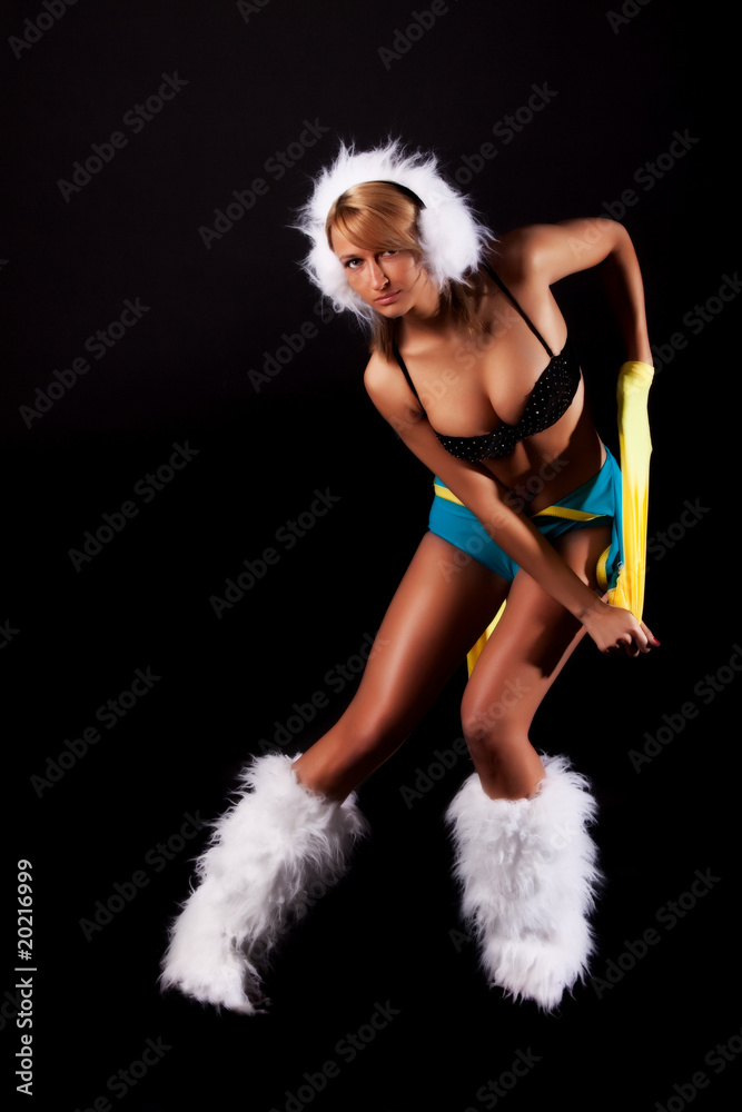 Young and sexy go-go dancer,studio shot Young and sexy go-go dancer,studio shot