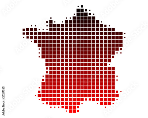 Karte von Frankreich