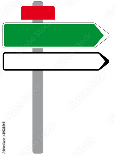panneau de direction