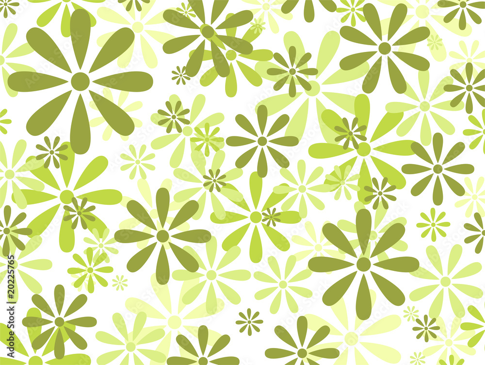 Green flower background