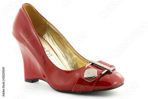 Escarpins rouges en cuir brillant