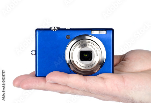 Hand Holding a Digital Camera