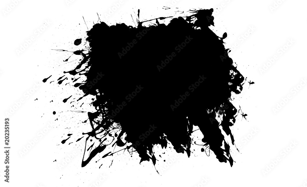Obraz premium black ink stains