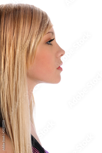 Profile of Young Woman