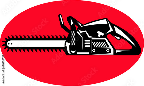 chainsaw illustration icon