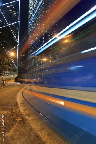 a speed tram blur