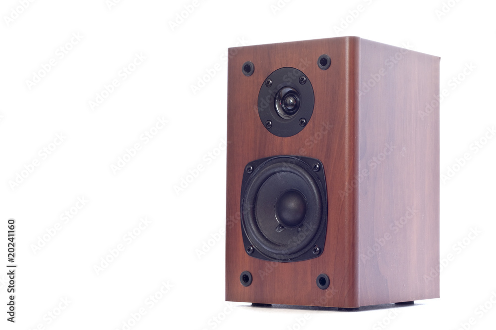 Fototapeta premium Audio speaker isolated on white