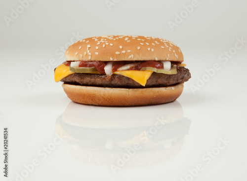 Cuadro en lienzo Cheeseburger