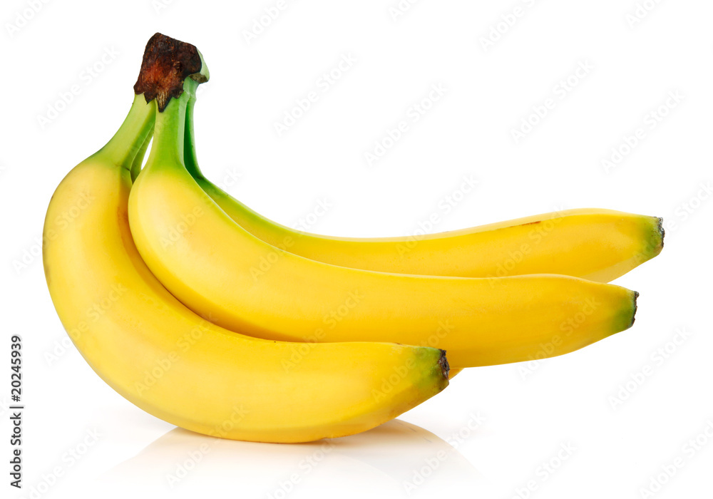 fresh banana fruits isolated