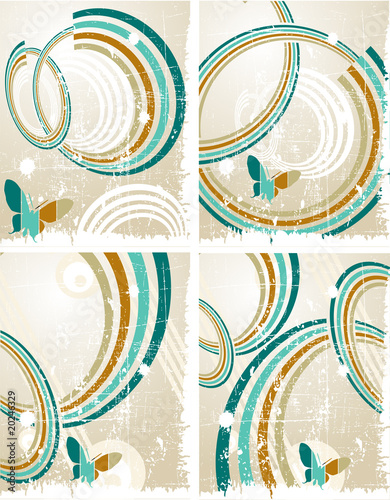the vector retro grunge background