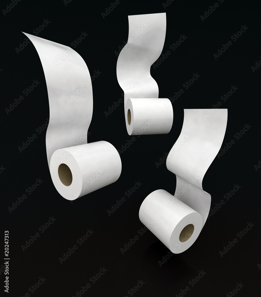Illustrazione Stock rotoli carta igienica | Adobe Stock