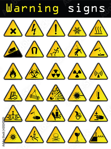 Warning signs