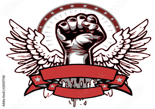 wing fist red