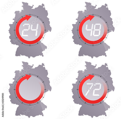 Lieferzeit in Deutschland (rot)