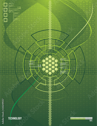 green vector background