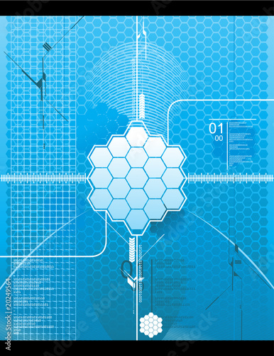 blue modern vector background