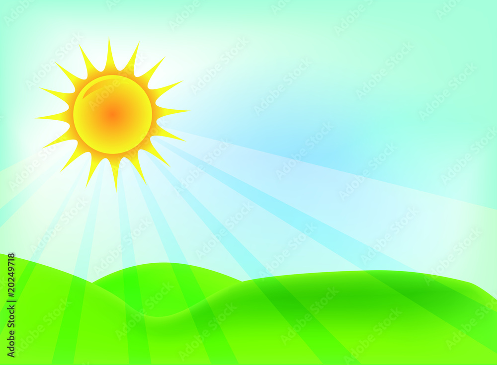 Paysage au soleil