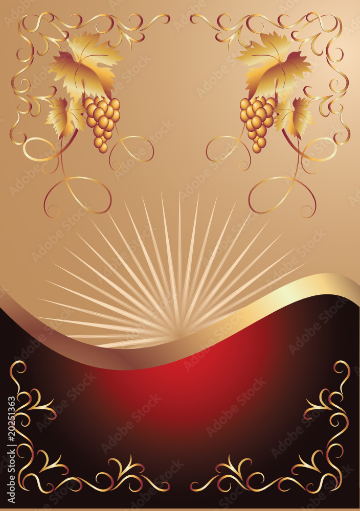 Background with vine ornament Background with vine ornament