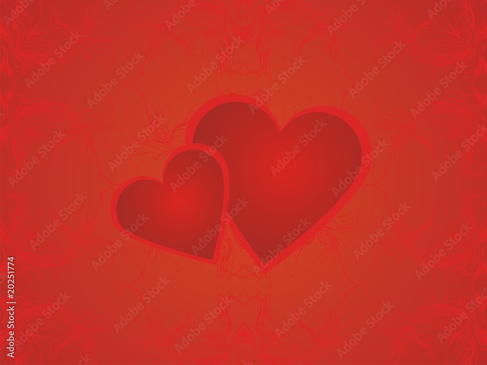 Valentine heart background