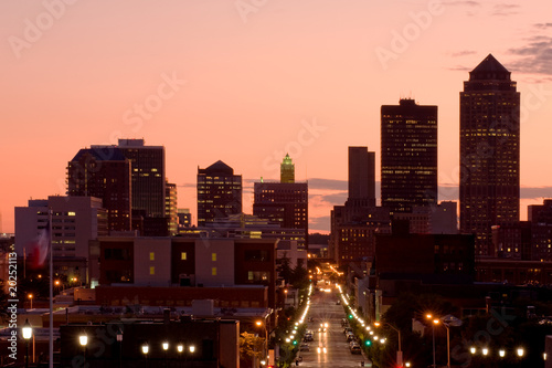 Des Moines, Iowa - center of insurance industry in US photo