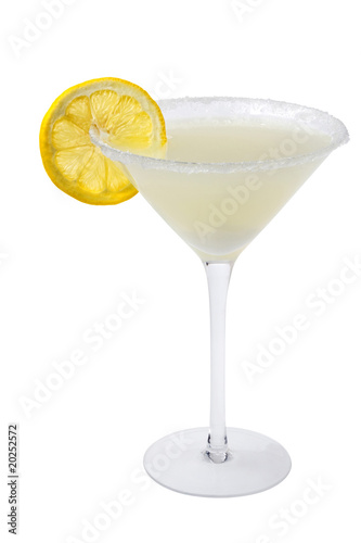 Wallpaper Mural Lemon Drop Cocktail on a white background Torontodigital.ca