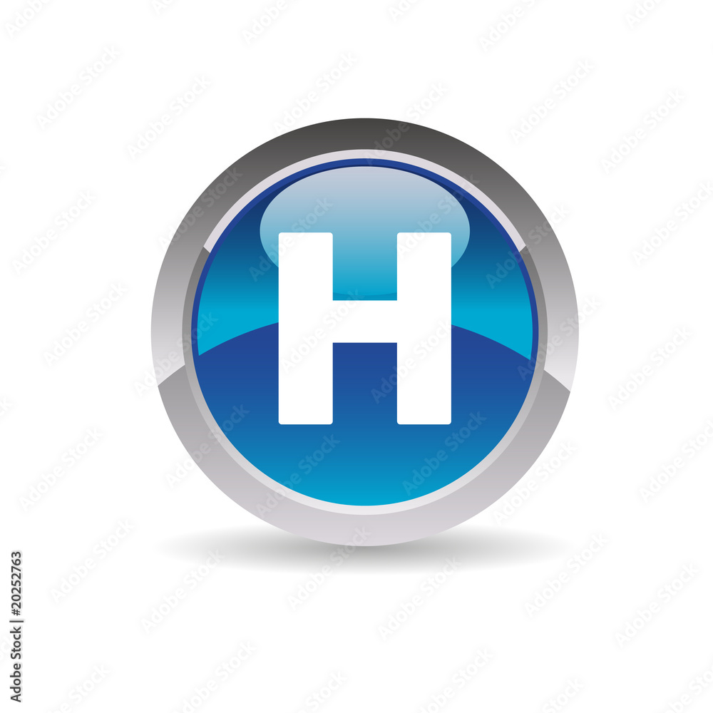 Alphabet logo design - Picto lettre H Alphabet logo design - Picto lettre H